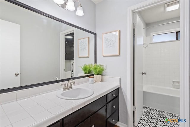 4005 Trailwood Dr, Temple, TX 76502 - bathroom featuring vanity and washtub / shower combination