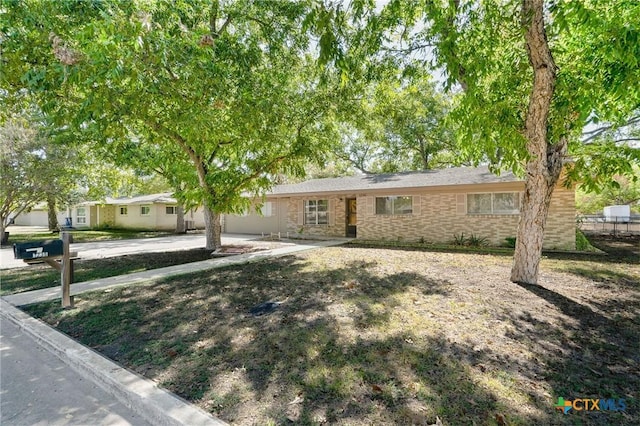 view of ranch-style house