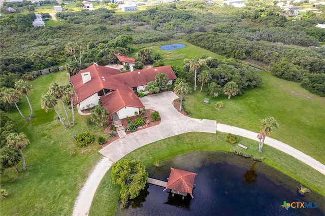 1809 W Harrison Ave, Port Oconnor, TX 77982 - aerial view of property and surrounding area featuring a large body of water
