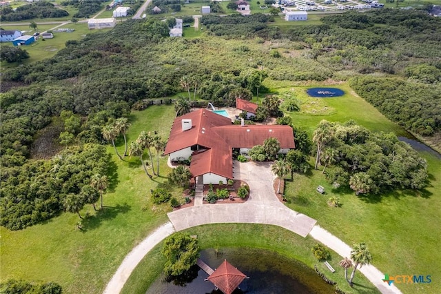 1809 W Harrison Ave, Port Oconnor, TX 77982 - drone / aerial view