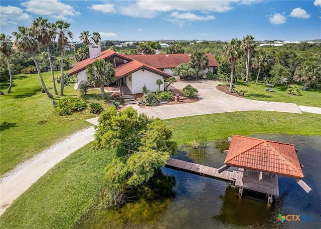 1809 W Harrison Ave, Port Oconnor, TX 77982 - aerial view of property and surrounding area featuring a large body of water