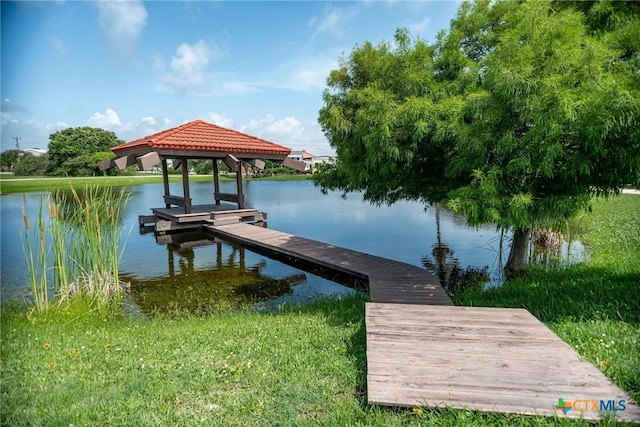 1809 W Harrison Ave, Port Oconnor, TX 77982 - dock featuring a water view