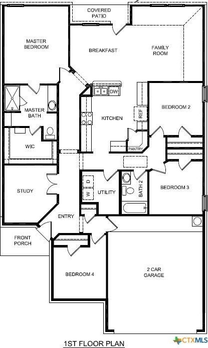 1413 Doncaster Dr, Seguin, TX 78155 - plan