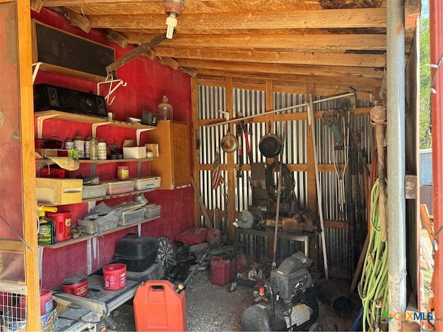 view of storage