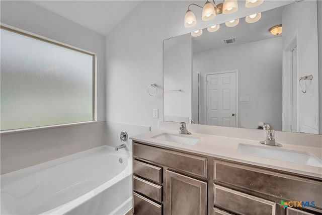 2026 Bee Creek Loop, Copperas Cove, TX 76522 - full bathroom with a garden tub and double vanity