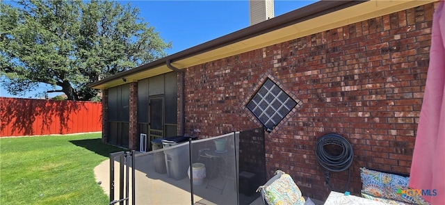 1122 Windy Hill Rd, Harker Heights, TX 76548 - view of side of property with brick siding and a chimney