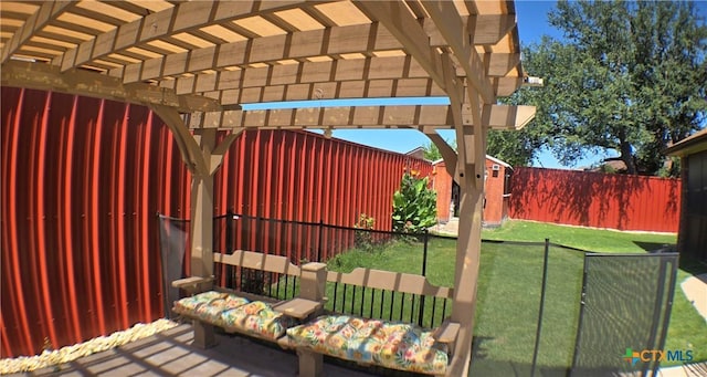 1122 Windy Hill Rd, Harker Heights, TX 76548 - view of yard with a pergola
