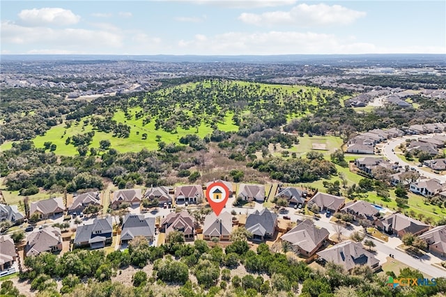 drone / aerial view featuring a residential view