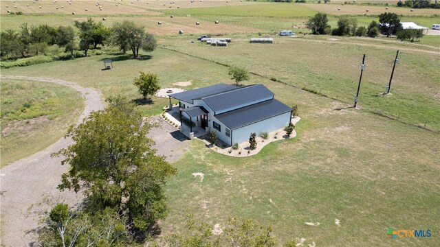 bird's eye view featuring a rural view