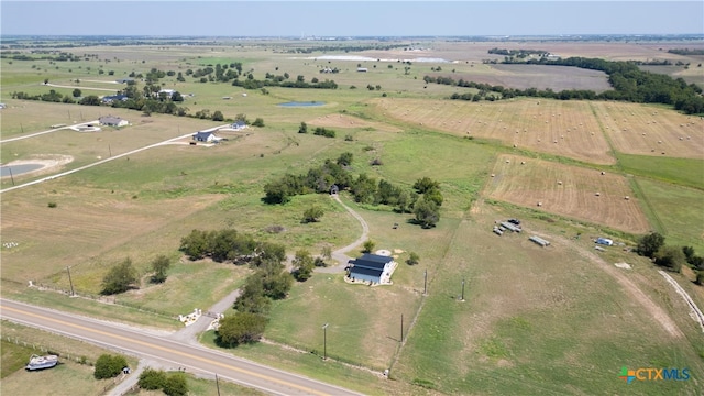 bird's eye view featuring a rural view