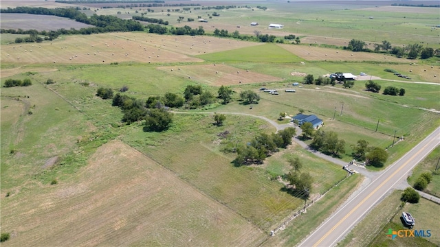 bird's eye view featuring a rural view