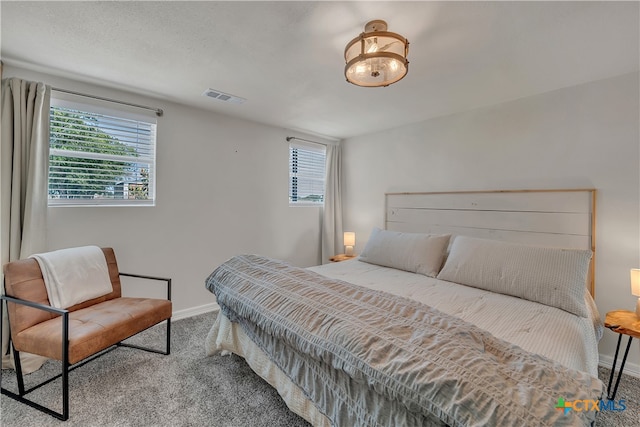 bedroom featuring carpet