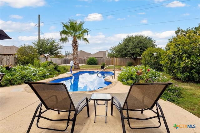 2194 Pioneer Pass, Seguin, TX 78155 - view of pool with a fenced backyard and a patio area