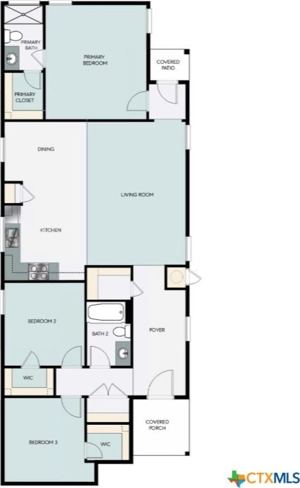 3027 Winding Creek Rd, Kyle, TX 78640 - view of floor plan / room layout