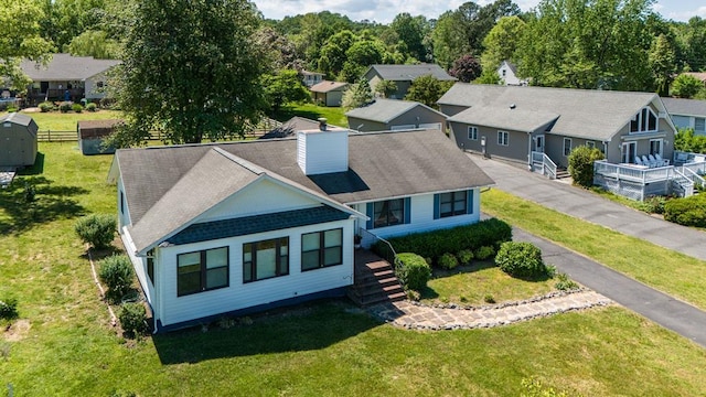 bird's eye view featuring a residential view