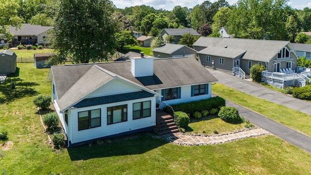 birds eye view of property