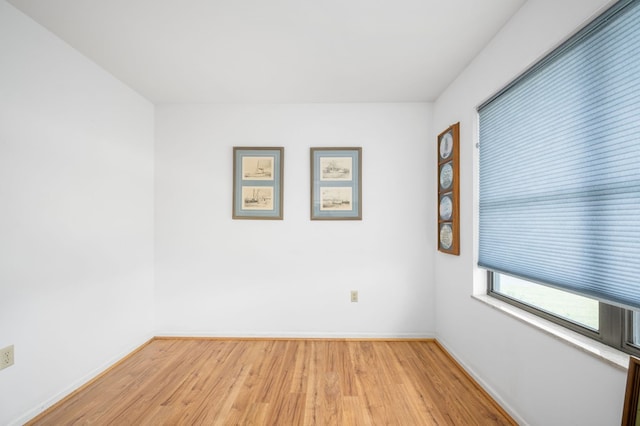 empty room featuring light hardwood / wood-style floors