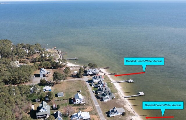 250 Pocahontas Ave, Deltaville, VA 23043 - aerial view of property's location with a nearby body of water