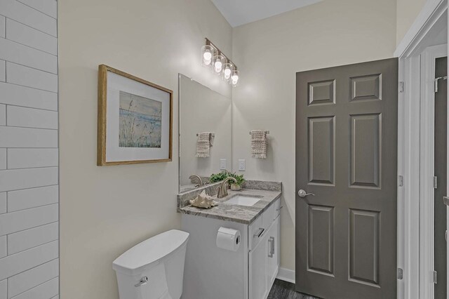 250 Pocahontas Ave, Deltaville, VA 23043 - bathroom with vanity and toilet