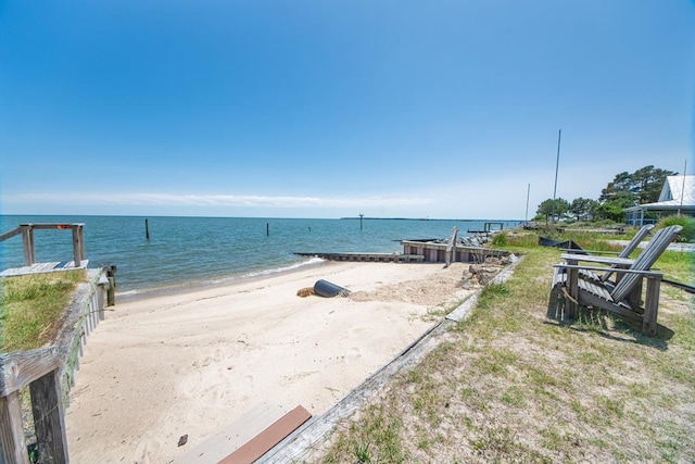 250 Pocahontas Ave, Deltaville, VA 23043 - water view featuring nearby beach and a boat ramp