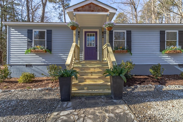 view of front of home