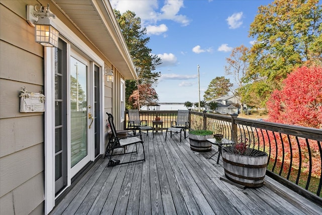 view of wooden terrace