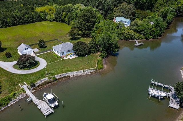 131 Henry Creek Ln, Kilmarnock, VA 22482 - bird's eye view of a nearby body of water and a heavily wooded area