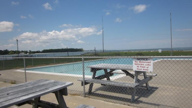 view of pool