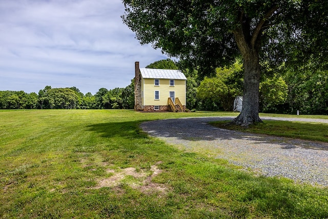 2274 Menokin Rd, Warsaw, VA 22572 - view of grassy yard featuring curved driveway