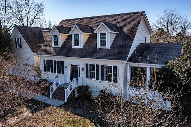 view of cape cod house