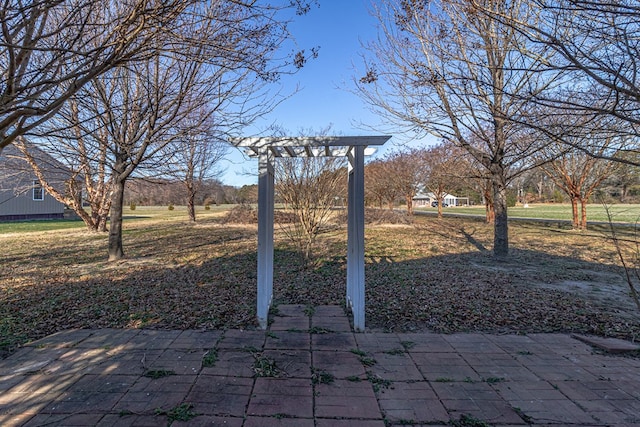 view of yard featuring a patio