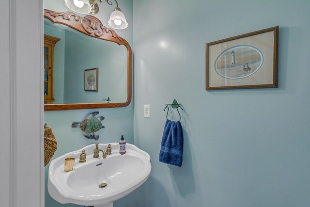 bathroom with a sink