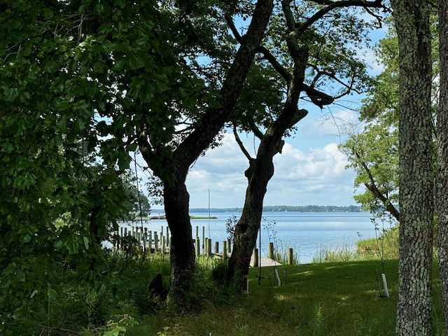 view of water feature