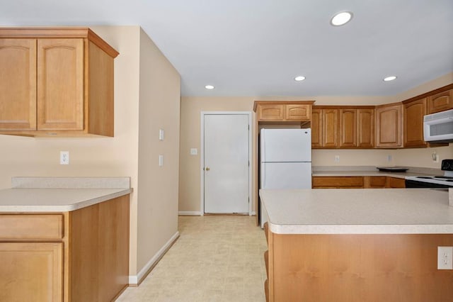 kitchen featuring white appliances