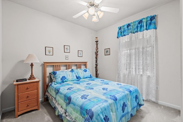 1753 N Independence Dr, Montross, VA 22520 - bedroom with carpet floors, baseboards, and ceiling fan