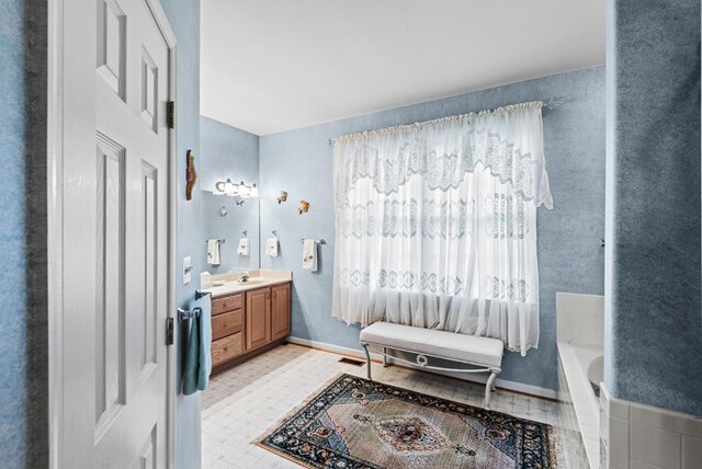 1753 N Independence Dr, Montross, VA 22520 - bathroom featuring vanity and a tub
