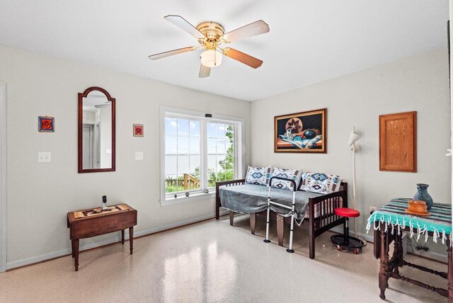 1753 N Independence Dr, Montross, VA 22520 - dining room featuring baseboards and a ceiling fan