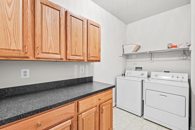 1753 N Independence Dr, Montross, VA 22520 - laundry room featuring washing machine and dryer and cabinet space