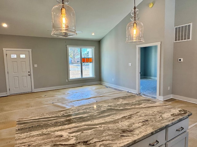 view of unfurnished dining area