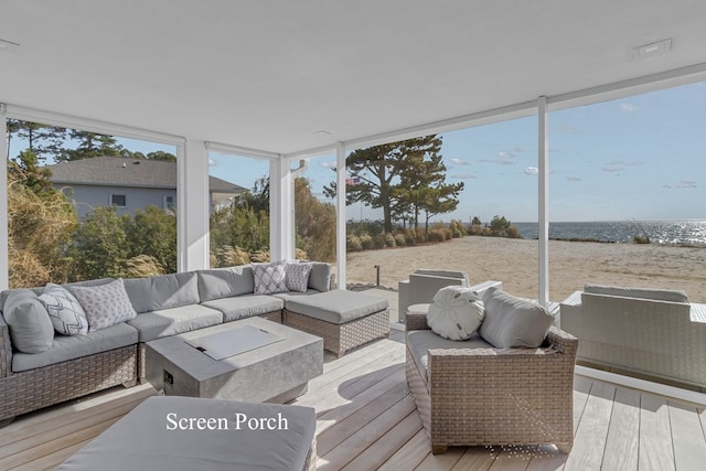 view of sunroom / solarium