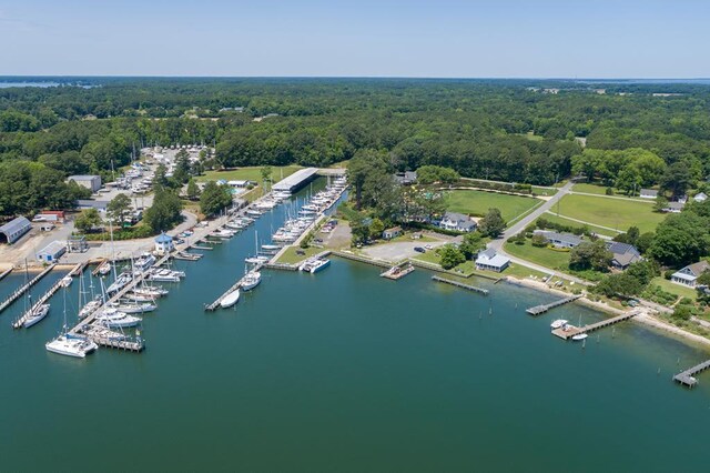 1032 Fishing Bay Rd, Deltaville, VA 23043 - aerial view of a marina and a large body of water