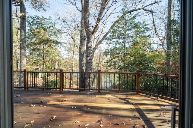 view of wooden terrace