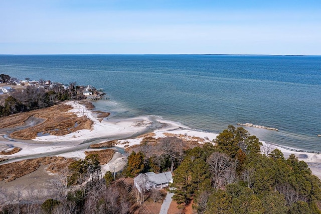 water view featuring a view of the beach