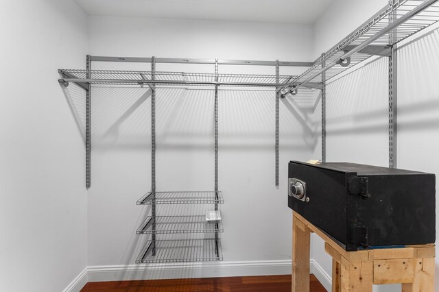 326 Chase St, Kilmarnock, VA 22482 - spacious closet with wood finished floors
