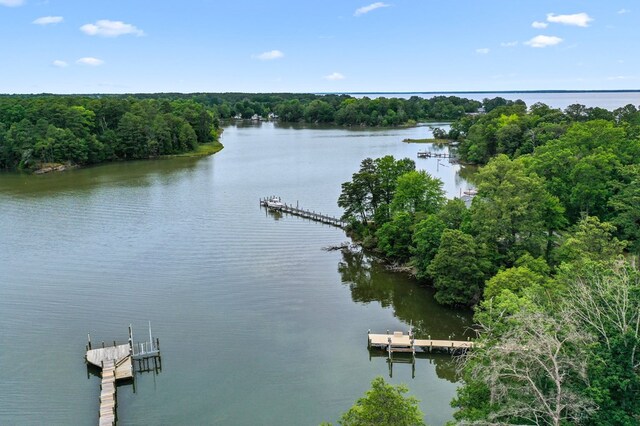 367 Edgewater Ln, Montross, VA 22520 - drone / aerial view of a large body of water and a heavily wooded area