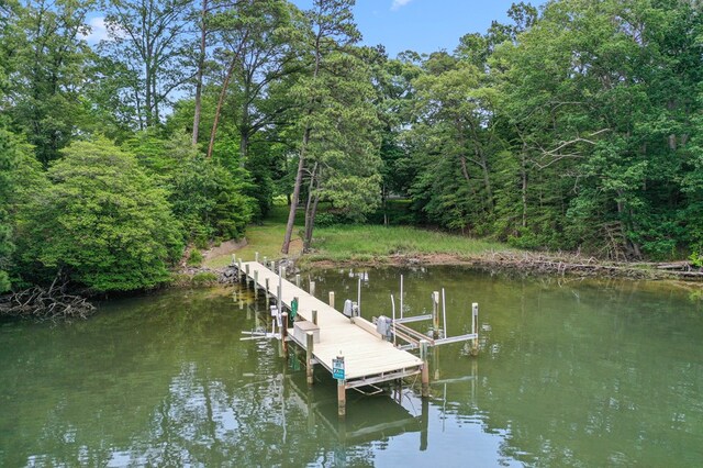 367 Edgewater Ln, Montross, VA 22520 - dock featuring a water view