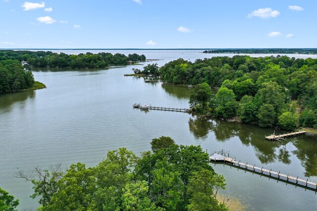 367 Edgewater Ln, Montross, VA 22520 - water view featuring a dock