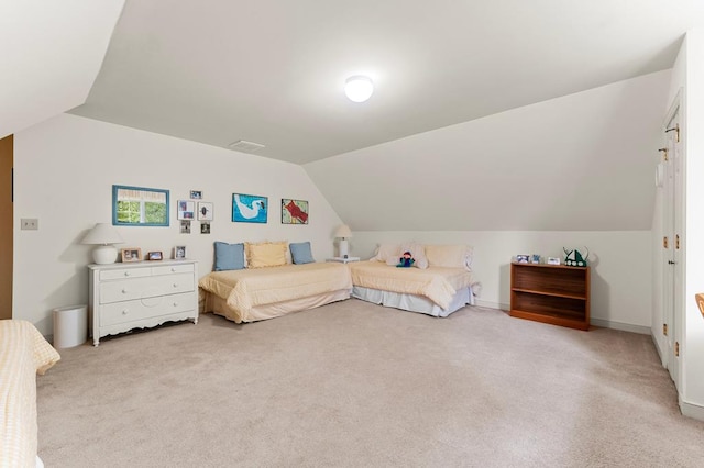 269 The Ln, Irvington, VA 22480 - bedroom with lofted ceiling and carpet floors