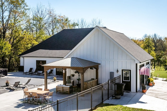 exterior space with a patio area