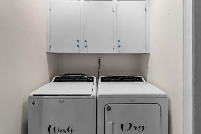 15498 Kings Hwy, Montross, VA 22520 - laundry room featuring washing machine and dryer and cabinet space